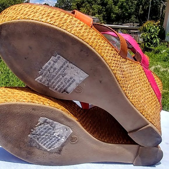 Colorful high heel sandals   Sz 10 - Picture 6 of 14